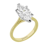 LR4125-MQ ENGAGEMENT RING