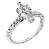 TR738-MQ ENGAGEMENT RING