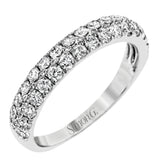 This classic, elegant ring features 1.00 ctw of round white diamonds sparkling against a white gold band.