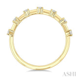 1/5 Ctw Round Cut Diamond Fashion Band in 14K Yellow Gold