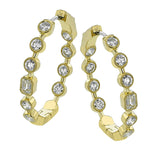 LE4901-OV HOOP EARRING