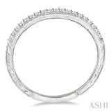 1/6 Ctw Round Cut Diamond Wedding Band in 14K White Gold