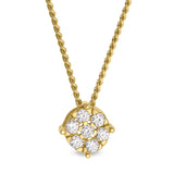 Story Pendant - Flower with Stones