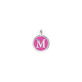 Pink Enamel Initial Charm