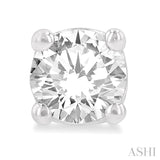 3/8 Ctw Round Cut Diamond Stud Earrings in 14K White Gold