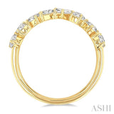 1 1/10 Ctw Mixed Shape Diamond Fashion Band in 14K Yellow Gold