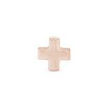 Rose gold finish sterling silver plus sign charm
