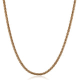 This 14k brushed gold necklace is a luxe addition to any collection.