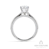 Bridal Solitaire Marquise Semi-Mount Engagement Ring in White Gold