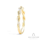 Bridal Twist Band in Yellow Gold