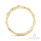 Bridal Twist Band in Yellow Gold