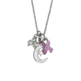 Pink Ribbon With Faith Pendant