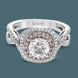 18K Ring .36D .18Pd