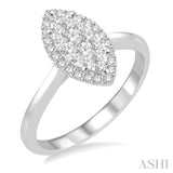 Marquise Shape Lovebright Diamond Engagement Ring