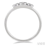 Stackable 3 Stone Diamond Promise Ring