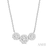 3 Stone Lovebright Essential Diamond Necklace