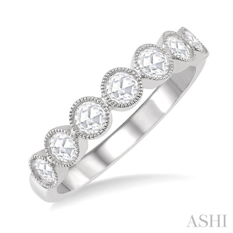 Stackable Rose Cut Diamond Band