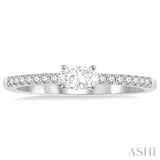 Oval Shape Stackable East-West Diamond Ring