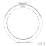 Oval Shape Stackable East-West Diamond Ring