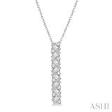 Scatter Zig-Zag Baguette Diamond Fashion Pendant