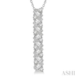 Scatter Zig-Zag Baguette Diamond Fashion Pendant