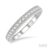 Milgrain Diamond Wedding Band