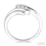 Silver 2 Stone Diamond Fashion Ring