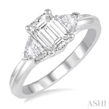 1/3 Ctw Diamond Semi-Mount Engagement Ring in 14K White Gold
