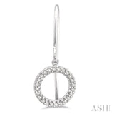 Circle Diamond Fashion Earrings