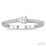 Stackable Pear Shape East-West Diamond Ring