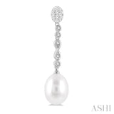 Pearl & Diamond Fashion Earrings
