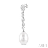 Pearl & Diamond Fashion Earrings