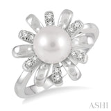 Pearl & Diamond Ring