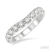 Diamond Curved Wedding Band