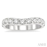 Diamond Curved Wedding Band