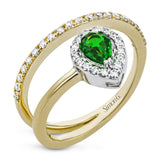 18K Ring .33D .41Em