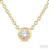 Bezel Set Petite Diamond Fashion Pendant