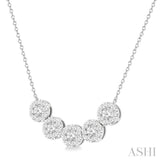 5 Stone Lovebright Essential Diamond Necklace