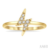 Lightning Bolt Petite Diamond Fashion Ring