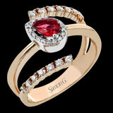 18K Ring .28D .41Prb